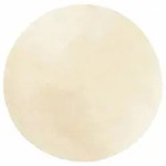 vidaXL Teppich HUARTE Kurzflor Weich und Waschbar Creme &Oslash; 80 cm