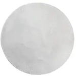 vidaXL Teppich HUARTE Kurzflor Weich und Waschbar Grau &Oslash; 80 cm