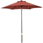 Outsunny - Sonnenschirm - 196Lx196Wx204Hcm - Weinrot