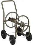 Relaxdays Schlauchwagen XL, fahrbare Schlauchtrommel, Metall, f&uuml;r 60m Schlauch, 4