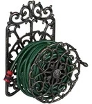 Relaxdays Schlauchhalter, antikes Design, drehbar, Wandhalter Gartenschlauch,