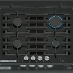 Bosch Serie 8 PRP6A6H40, Gaskochfeld, 60 cm, Hartglas, Schwarz