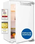 Exquisit Einbauk&uuml;hlschrank ohne gefrierfach, 88 cm, 135 Liter, Festt&uuml;re,