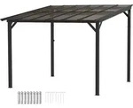 Outsunny - Pergola - 306Lx294Wx258Hcm - Dunkelgrau