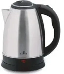 LENTZ Edelstahl Wasserkocher 1,8 Liter 1800W Teekocher in Silber,Schwarz