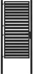 vidaXL Gartentor Abschlie&szlig;bar Schwarz 100x180 cm Aluminium