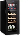 Klarstein Bovella 18 Duo+ Zweizonen-Weink&uuml;hlschrank 50l 18 Fl. Glast&uuml;r Schwarz