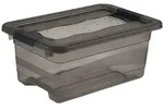 Keeeper - Aufbewahrungsbox 29,5x19,5x12,5cm in transluzentem Grau