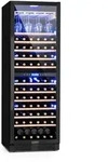 Klarstein Vinovilla Grande 165 Built-in Duo Onyx Weink&uuml;hlschrank 425 Ltr 165 Fl.