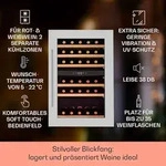Klarstein Vinsider 35D Einbau-Weink&uuml;hlschrank 128 Liter 41 Weinflaschen 2 Zonen