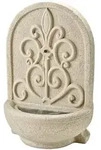 MARELIDA Brunnen rund Wandbrunnen Standbrunnen beige Zierbrunnen 54cm