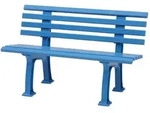 PROREGAL Gartenbank Antigua | 2-Sitzer | Himmelblau | HxBxT 74x120x54cm 