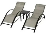 Outsunny - Gartenliege - 59B x 169T x 66H cm
