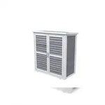 Leco Gartenschrank MOMO 95 cm grau-wei&szlig;