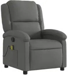 vidaXL Massagesessel Dunkelgrau Stoff