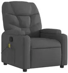vidaXL Massagesessel Dunkelgrau Stoff