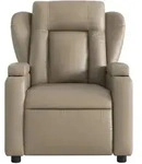 vidaXL Massagesessel Cappuccino-Braun Kunstleder