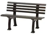 PROREGAL Gartenbank Antigua | 2-Sitzer | Braun | HxBxT 74x120x54cm | UV-best&auml;ndiger