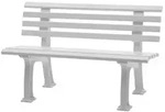 PROREGAL Gartenbank Antigua | 2-Sitzer | Wei&szlig; | HxBxT 74x120x54cm |...