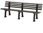 PROREGAL Gartenbank Antigua | 4-Sitzer | Braun | HxBxT 74x200x54cm |...