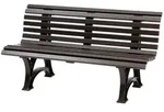 PROREGAL Gartenbank Jamaika | 3-Sitzer | Braun | HxBxT 80x150x64cm |...