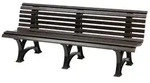 PROREGAL Gartenbank Jamaika | 4-Sitzer | Braun | HxBxT 80x200x64cm |...