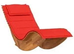 vidaXL Schaukelliege mit Auflage Massivholz Akazie