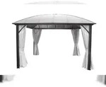 Leco Kuppeldachpavillon mit Stegplatten 3,65x3,65 m, Gestell anthrazit,...