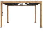 Leco Lamellenpergola DELUXE 3x4m Holzoptik