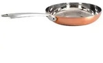 Pentole Agnelli, Gerade Kupfer 4Ply Induktionsbratpfanne, 1 Griff, 24 cm ,