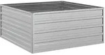 vidaXL Garten-Hochbeet 100x100x45 cm Verzinkter Stahl Silber