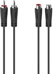 Hama 00205095 Audio-Kabel 5 m 2 x RCA Schwarz