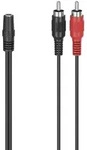 Hama 00205186 Audio Adapter Cinch/Klinke 3,5mm Schwarz