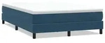 vidaXL Boxspringbett ohne Matratze Dunkelblau 140x210 cm Samt