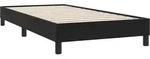 vidaXL Bettgestell ohne Matratze Schwarz 100x210 cm Samt