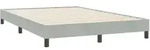 vidaXL Bettgestell ohne Matratze Hellgrau 140x220 cm Samt
