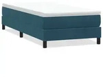 vidaXL Boxspringbett ohne Matratze Dunkelblau 100x210 cm Samt