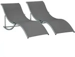 Outsunny - Sonnenliege - 165Lx61Wx63Hcm - Dunkelgrau