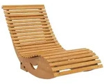 Outsunny - Schaukelstuhl - 130Lx60Wx60Hcm - Teak