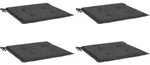 vidaXL Gartenstuhl-Kissen 4 Stk. Anthrazit 50x50x3 cm Oxford-Gewebe