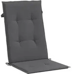 vidaXL Gartenstuhlauflagen f&uuml;r Hochlehner 4 Stk. Anthrazit 120x50x3 cm