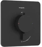 hansgrohe Ecostat Comfort Q Thermostat Unterputz f&uuml;r 1 Verbraucher, Mattschwarz