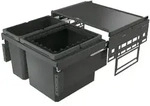 NABER GmbH Naber Cox&reg; Base 360 R/600-2, Abfallsammler anthrazit, H 360 mm...