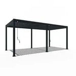 Weide Deluxe Pergola Voll-Aluminium 3x6m mit Lamellendach freistehend...