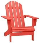 Adirondack-Gartenstuhl Massivholz Tanne| vidaXL : Farbe - Rot