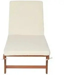 Sonnenliege SAN DIEGO, beige, inkl. Auflage
