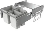 NABER GmbH Naber Cox&reg; Base 360 K/600-3, Abfallsammler hellgrau, H 360 mm 8012489