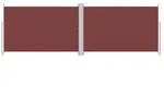 vidaXL Seitenmarkise Ausziehbar Braun 200x600 cm