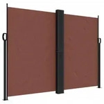 vidaXL Seitenmarkise Ausziehbar Braun 180x600 cm