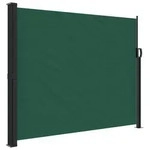 vidaXL Seitenmarkise Ausziehbar Dunkelgr&uuml;n 160x500 cm